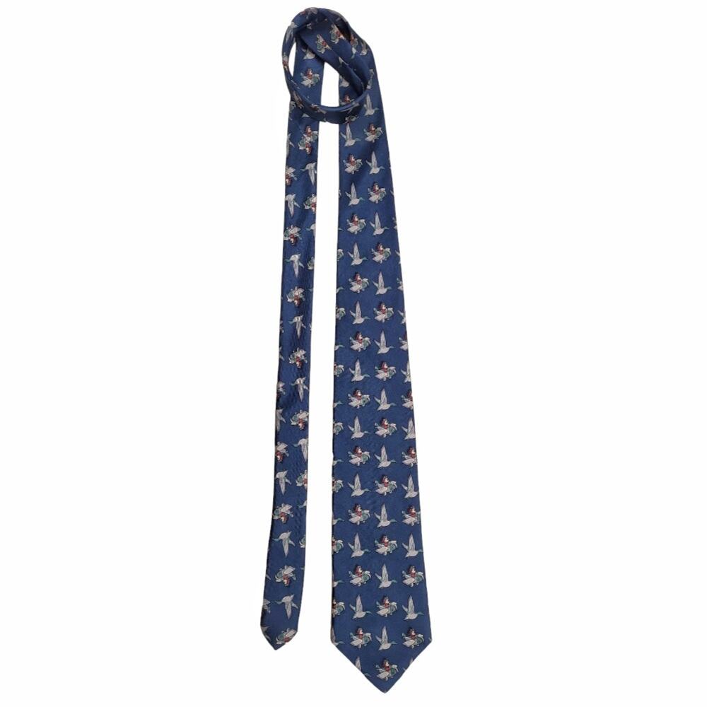 BALANCINE Vintage Men's Tie Navy Mickey Mouse Flying High Disney Accessories